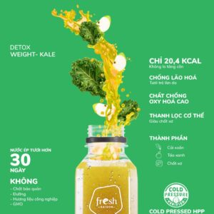 BEAUTY DRINK CẢI XOĂN, TÁO XANH